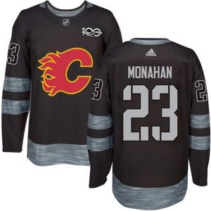 Miehille NHL Calgary Flames Pelipaita Sean Monahan #23 1917-2017 100th Anniversary Musta Authentic